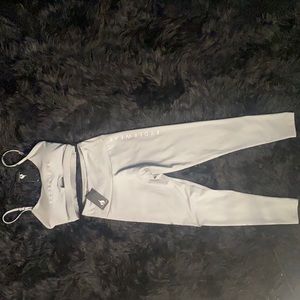 TAGS ON NEVER WORN Ryderwear grey workout set